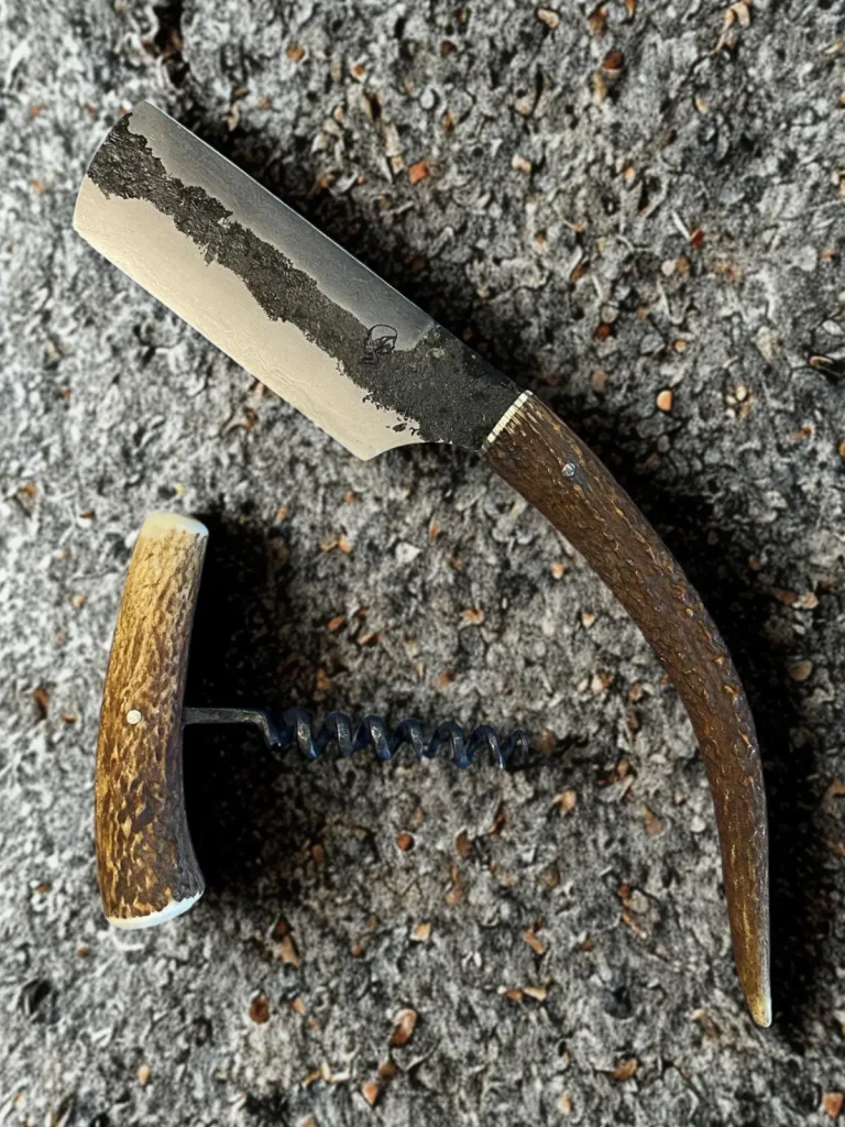 couteau raclette fer forgé valais
