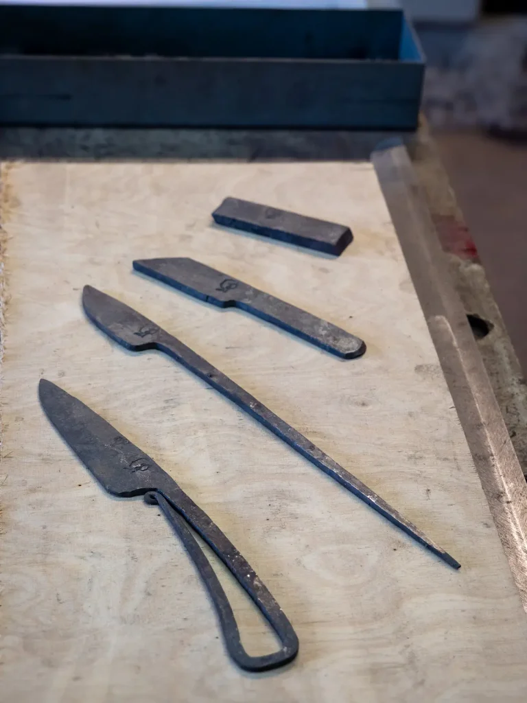 processus couteau fer forgé