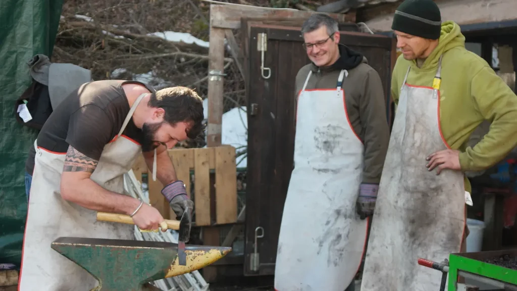 stage de forge valais atelier couteau